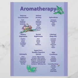 Blaue Aromatherapie Flyer