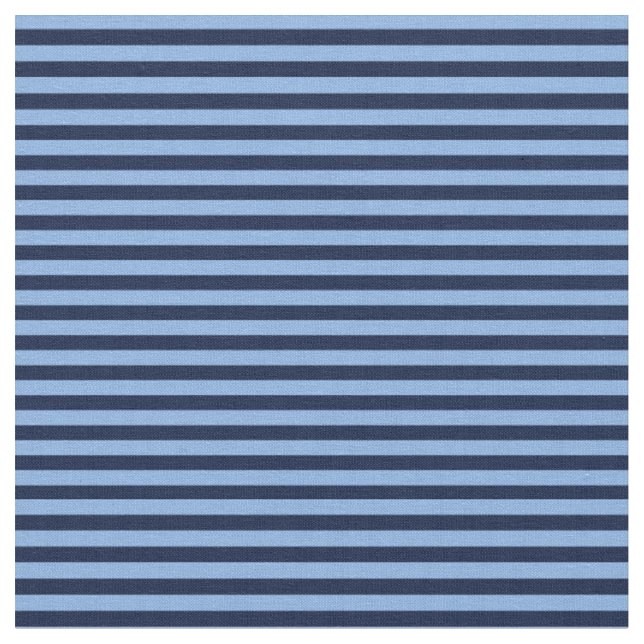 Blaue auf blauen Streifen Stoff (Nahaufnahme)