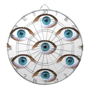blaue Augen Dartscheibe