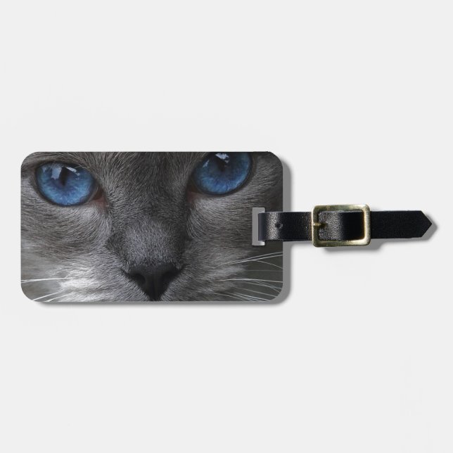 Blaue Augen Gepäckanhänger (Vorderseite horizontal)