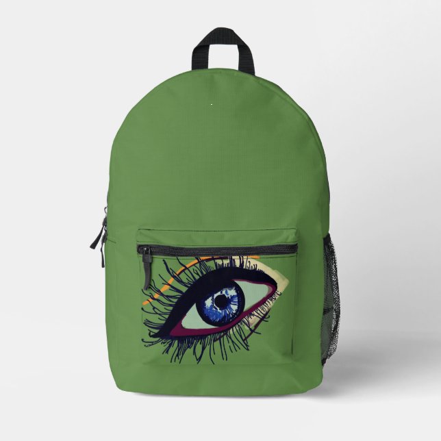 Blaue-Augen-iPhone 8/7, Barely There Bedruckter Rucksack (Vorderseite)