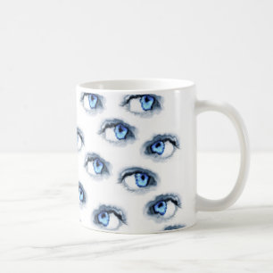 blaue Augen Kaffeetasse
