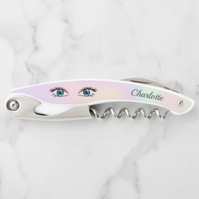 Blaue Augen Kellnermesser (Vorderseite)