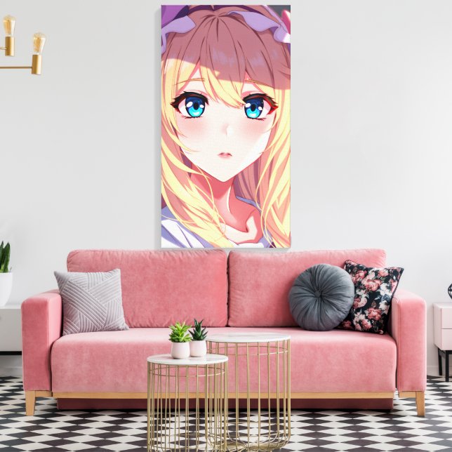 Blaue Augen  Leinwanddruck (Insitu (Wohnzimmer))