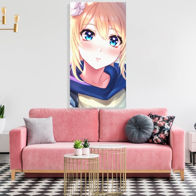 Blaue Augen  Leinwanddruck (Insitu (Wohnzimmer))