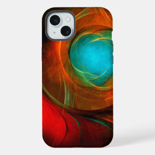 Blaue Augen Moderne Abstrakte Fine Art Coole Muste iPhone 15 Plus Hülle