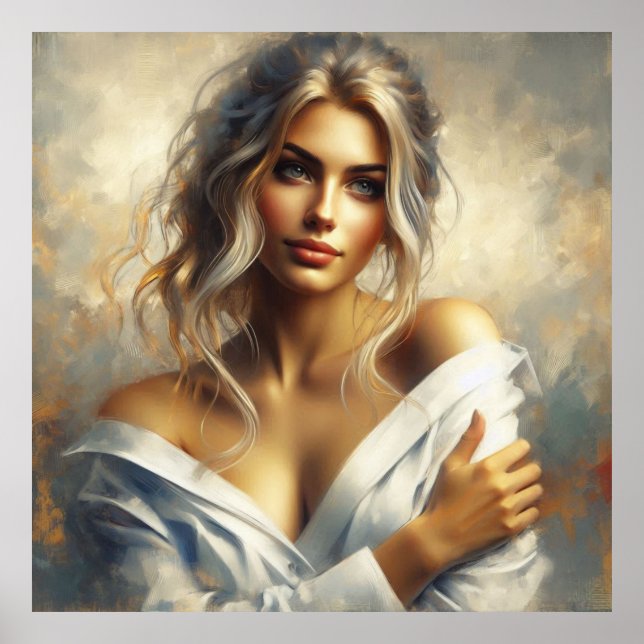 Blaue Augen Poster (Vorne)