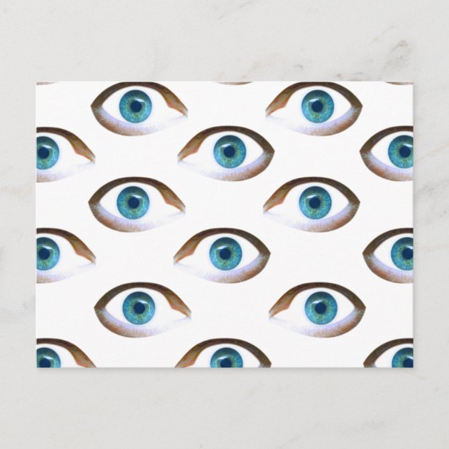 blaue Augen Postkarte (Vorderseite)