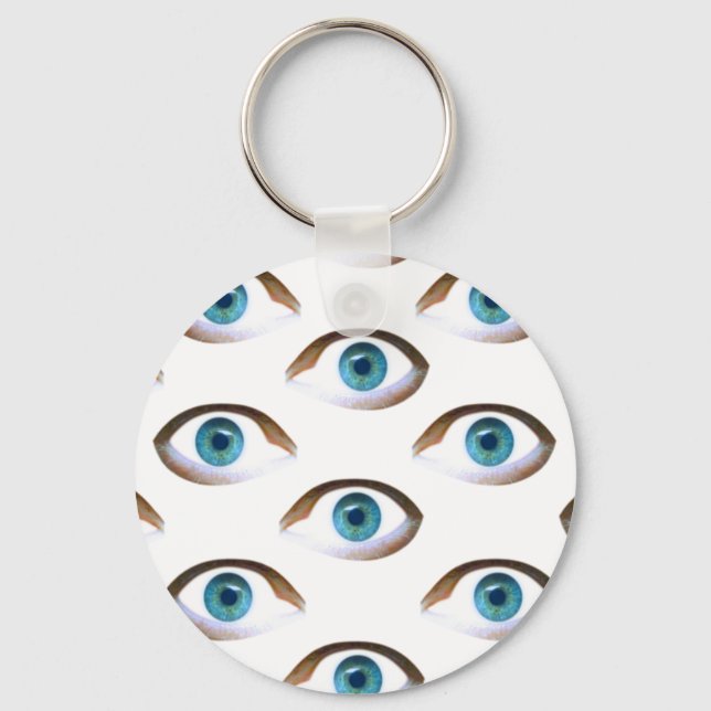 blaue Augen Schlüsselanhänger (Vorderseite)