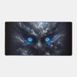 Blaue Augen Smoke Pad Schreibtischunterlage