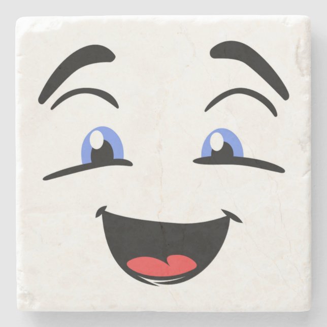 BLAUE AUGEN STEINUNTERSETZER (Vorderseite)