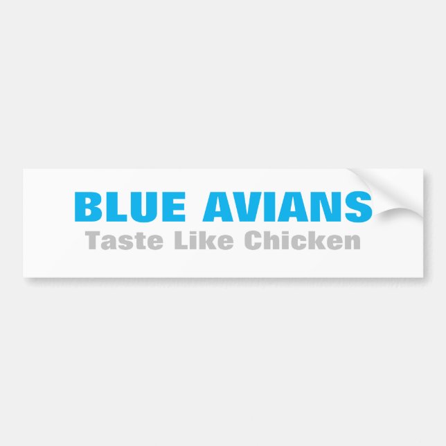 Blaue Aviäre Anstiege Alien Vibrationseffekte Autoaufkleber (Vorne)