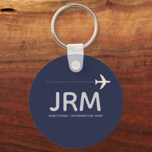 Blaue Avionikschlüssel des Piloten Schlüsselanhänger