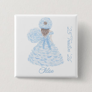 Blaue Azalea Wanderroute Maid Button