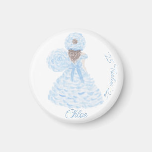 Blaue Azalea Wanderroute Maid Magnet