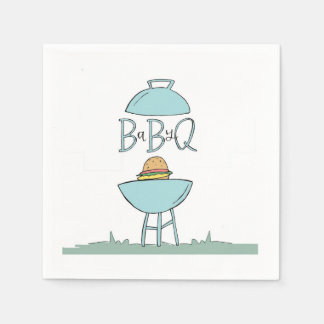Blaue Baby-BBQ-Servietten Serviette