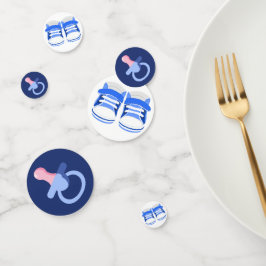 BLAUE BABY BOY HINTERN UND BINKYS KONFETTI