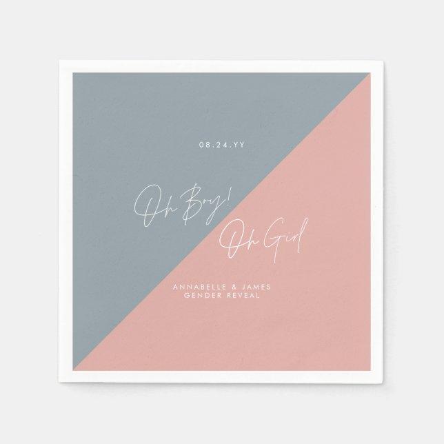 Blaue Babydusche Serviette (Vorderseite)