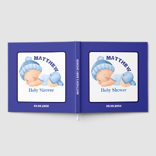 Blaue Babyparty, Babyparty für Jungen Gästebuch