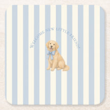Blaue Babyparty für Golden Retriever