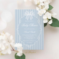 Blaue Babyparty mit Spitze