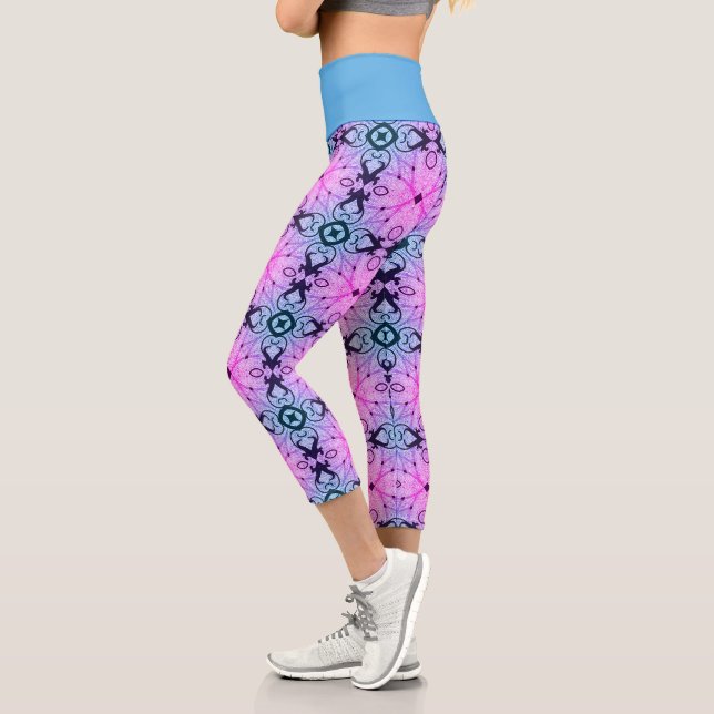 blaue Balance Capri Leggings (Links)