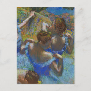 Blaue Balletttänzer Edgar Degas Postkarte