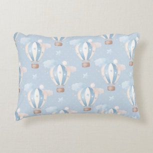 Blaue Balloons Muster Dekokissen
