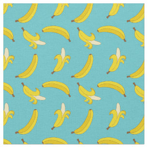 Blaue Bananen Stoff