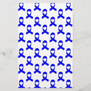 Blaue Band Muster Briefpapier