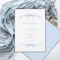 Blaue Band Shabby Chic Vintage Baby Shower