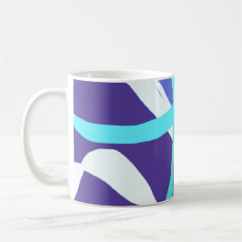 Blaue Bänder Kaffeetasse