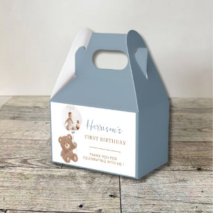 Blaue Bär-Foto-Geburtstags-Giebel-Boxen Geschenkschachtel