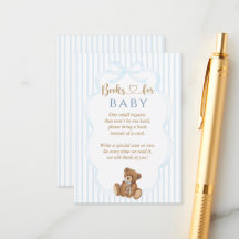 Blaue Bärchen warten kaum Baby Shower Elegante Str