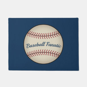 Blaue Baseball-Eingangsmatte Fußmatte