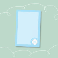 Blaue Baseball personalisierte Post-it-Notizen für