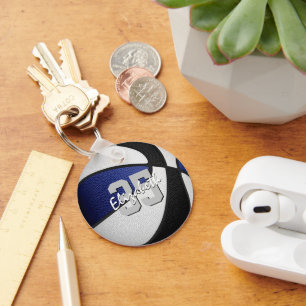 Blaue Basketball Schlüsselanhänger