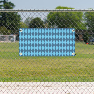 Blaue Bavaria Rhombus-Flaggenmuster Banner