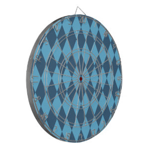 Blaue Bavaria Rhombus-Flaggenmuster Dartscheibe