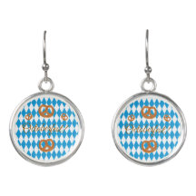 Blaue bayerische Oktoberfest-Brezeln personalisier