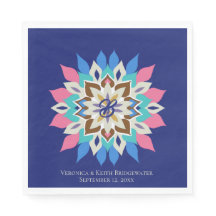 Blaue Bayou 6,5 x 6,5-Zoll Hochzeitsservietten