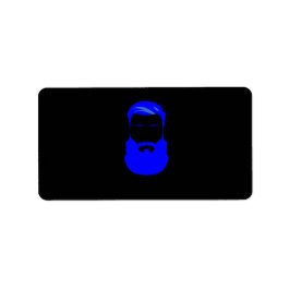 Blaue Beard-Etiketten Adressaufkleber