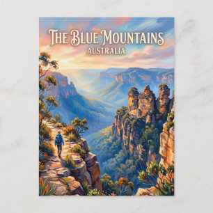 Blaue Berge Australien Postkarte