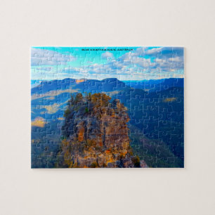 Blaue Berge Australien Puzzle