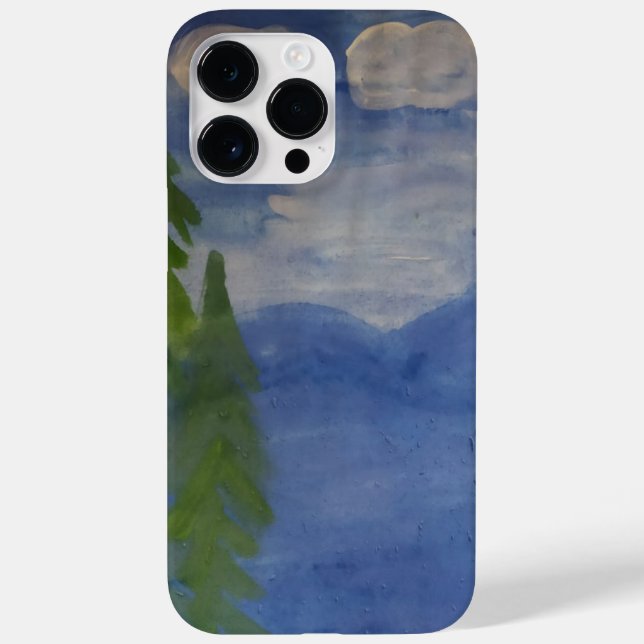 Blaue Berge  Case-Mate iPhone Hülle (Rückseite)