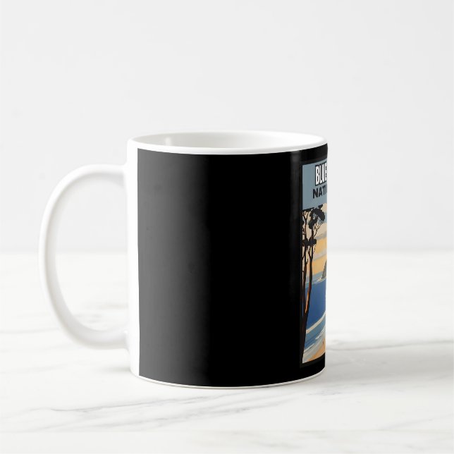 Blaue Berge - Der endlose Horizont Australiens Kaffeetasse (Links)