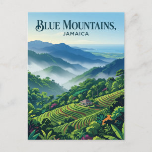 Blaue Berge Jamaika Postkarte