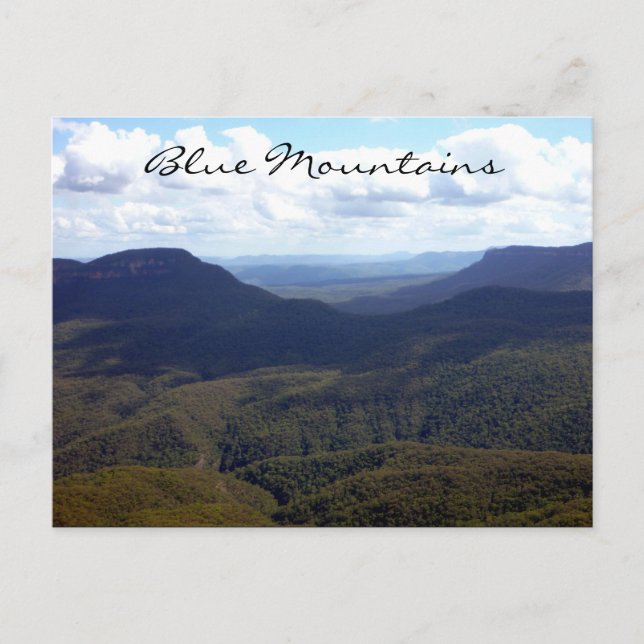 Blaue Berge Postkarte (Vorderseite)