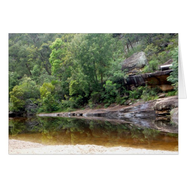 Blaue Berge reflektieren (Vorderseite (Horizontal))
