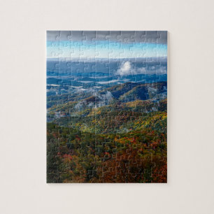 Blaue Bergkette rauchende Berge Parkplatz nördlich Puzzle